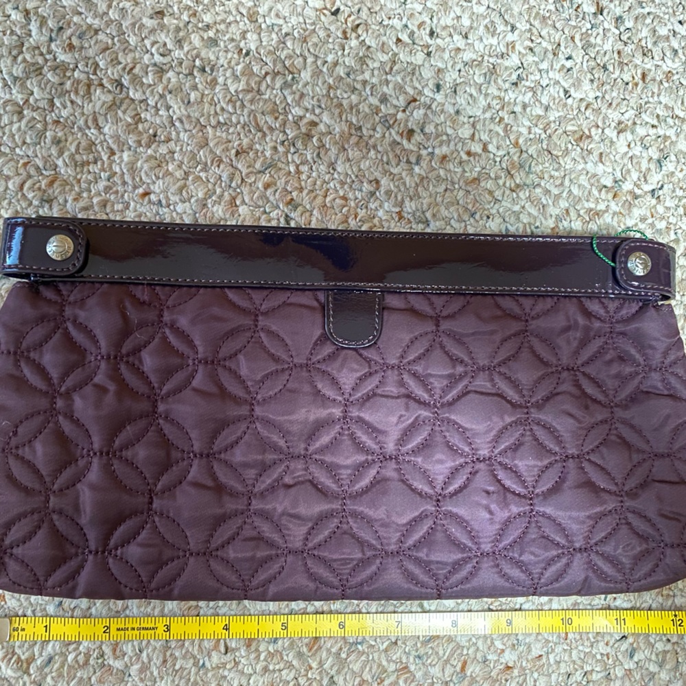 Vera Bradley clutch wine color NWT